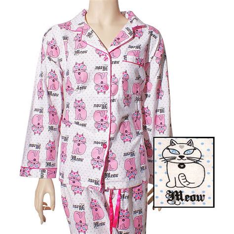 cat flannel pajamas|cat's pajamas free shipping.